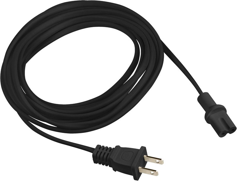 Vebner 12-Foot Power Cord Compatible with Sonos Five, Sonos Play 5, Sonos Beam, Sonos Ray, Sonos Arc, Arc Ultra, Sonos Amp, Sonos Playbase, Sonos Sub Gen 3 and Sonos Sub Mini - Black - Image 2